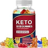 Keto BHB Gummies zur Fettverbrennung, Gewichtsverlust, Detox, ACV, Keto-Diät, 60 Gummibärchen