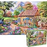 Puzzle 1000 Teile,Puzzle Erwachsene,Klassische Puzzles， Impossible Puzzle, Geschicklichkeitsspiel für die ganze Familie, frische Hütte, Home Dekoration Puzzle