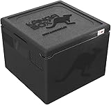 KÄNGABOX® Easy Thermobox 40L, quadratisch 35x35cm – Isolierbox für Pizza & Kuchen – Ultraleicht, stapelbar, stoßfest – Spülmaschinenfest & HACCP-konform