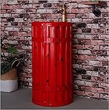 Freistehender Waschtischunterschrank mit Waschbecken, bodenstehender Glanz, Badezimmerschrank, Unterschrank, ideal für moderne Badezimmer