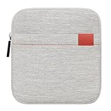 Lacdo Externer CD DVD USB Laufwerk Festplattentasche Schutzhülle für HP F6V97AA#ABB/Asus U9M U7M / LG GP57ES40 / Dell Slim DW316 / Apple SuperDrive Brenner Stoßfest Wasserdicht Tragetasche, Grau