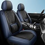 JROONR Autositzbezüge Universal passend für Audi A3 A5 A4 B8 A3 8P A4 B6 A4 B7 A6 C6 A4 A3 8V Q5 A6 C7 A6 Q7 A6 C5 A4 B9 A1 A4 B5 A3 8L A7 Wasserdichtes Nappaleder Sitzkissen