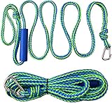 Nylon Seil Ankerleine für Boot, 2 Stück Robustes Geflochtene Festmacherleine Schwimmleine mit Karabiner Outdoor für Camping, Survival, Boote, Angeln, Segeln, Wandern, Fischen