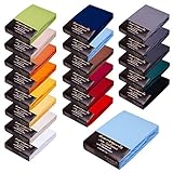 Avantgarde Premium Spannbettlaken - 180x200-200x220-40cm Steg - auch für Boxspringbett & Wasserbett - Spannbettlaken ca.170g/m² - Bettlaken 100% Jersey Baumwolle, ÖKO-TEX (13 Hellblau)