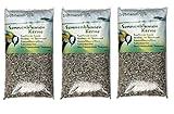 Erdtmanns - Sonnenblumenkerne ungeschält für freilebende Vögel 3 x 5 kg, (15kg) I Klassiker I Hochwertiger Inhalt I Beliebt bei verschiedenen Vogelarten I Einfache Handhabung I Vielseitig einsetzbar