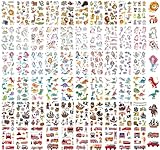 KIHONI 650 Stück Tattoo Kinder Mädchen Jungen 60 Blätt Temporäre Tattoos Kinder Tattoo Aufkleber Kindertattoos Tattoo Sticker, Hautfreundliche Tattoo Set Kindergeburtstag Party Mitgebsel