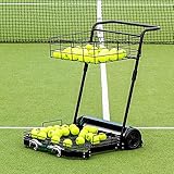 Automatischer Tennisball-Sammler, nimmt 90 Bälle auf einmal auf, fasst 290 Stück, für einfache Wartung des Platzes