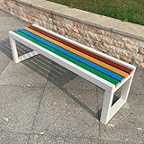 Gartenbank für den Außenbereich, robustes Lattensitz-Design für Veranda, Park und Hof