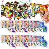 FAELNK 25 Stück Konfettikanone Party Confetti Kanone Konfettipistole Konfetti Kanone Party Popper Konfettipistolen Geeignet für Partys Karneval Geburtstage Hochzeiten Silvester Jubiläen