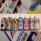Ahrenshof Window Color Farben 80ml 7er Starter Set Glitzerfarben
