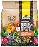 Neudorff NeudoHum Zitrus- & MediterranpflanzenErde – Torffreie Bio-Erde für alle Mediterranpflanzen wie z.B. Palmen, Oleander und Zitronen, 10 Liter, Braun