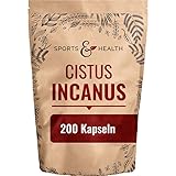 Cistus Incanus Kapseln - 180 Kapseln - 860mg pro Tagesdosierung - Vegan - Zistrose Kapseln - Zystus
