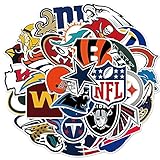 NFL American Football Vinyl-Aufkleber für Laptops, Handys, Hüllen, Wände, Gepäckbücher – 33 Aufkleber