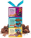 Monty Bojangles mit Kakao bestreute Trüffelpralinen (3 x 100 g) - 3 luxuriöse Geschenkpackungen mit Pralinen - Choccy Scoffy, Scrumple Nutty & Flutter Scotch - Das perfekte Schokoladen-Geschenk