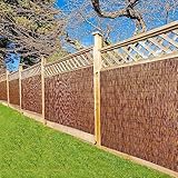 Für Balkon und Terrasse, umweltfreundlicher Zaun, Gartensichtschutzwand, einfache Montage (110 x 500 cm) – verbessert Privatsphäre und Ästhetik im Freien