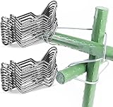 OKKRMGZ Verbindungsschnallen für Bambus-Spalier, wiederverwendbare Gartenverbinder und Stützclips für Pflanzenpfähle, Kletterpflanzen, Tomaten, Gurken, Gemüse, Stützen, Outdoor-Netz, 11 mm, 20 Stück