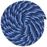 West Coast Paracord gedreht, 3 Stränge, Naturbaumwoll-Seil, Handwerkskordel 1/4, 1/2, 5/8, 3/4 und 1' Durchmesser, super weich, weiß Fuß - 10, 25, 50, 100 Fuß 1/4' X 25 Feet Chill