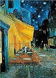 Puzzle 1000 Teile Erwachsene Café-Terrasse bei Nacht von Vincent Van Gogh 70 x 50 cm Puzzles für Erwachsene Klassische Puzzles 1000 Teile Erwachsene Van Gogh Puzzles Schwer Erwachsene Kinder