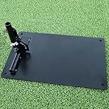 FINGER TEN Golf Alignment Stick Trainingshilfe Eisenplatte, Golfübungsstangen Putten Trainer Ausrichtungsstab Golfschwung Training Sport (Dunkelgrau)