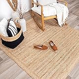 FRAAI | Home & Living Jute Teppich Quadrat - Fair Natur - 120x120cm - Sisal Optik - Einfarbig - Boho, Modern - Wohnzimmer, Esszimmer, Schlafzimmer - Carpet