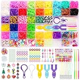 LUZOON 2800+ Loom Bänder Set, 36 Farben Armbänder Selber Machen Gummibänder Kinder Basteln Schmuck Selber Machen Set Schmuckbastelsets für Kinder Mädchen Jungs