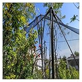 LINGDSWULING Fallschutznetz Aus Edelstahl Edelstahl Seilnetz Sicherheitszaun Bauernhöfe Vielseitiges Gartenkäfignetz Hohe Höhe Balkonfenster Fallschutznetz(3.3x32.8ft(1x10m))