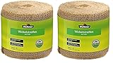 Dehner Jute-Wickelstreifen, ca. 25 m x 15 cm, Baumwolle, beige (Packung mit 2)