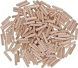 Bosch Accessories 200x Holzdübel (für alle Holzrunddübelverbindungen, Ø 6 x 30 mm, Zubehör Bohrmaschine)