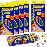 FYSL Buntstifte Set, 72 Stück Buntstifte Kinder, 12er Set Vorgespitzte Farbstifte, Holzstifte mit 12 Farben, Buntstifte Kinder ab 4+, Stifte kinder Mitgebsel, Erwachsene, Malbücher, Schule