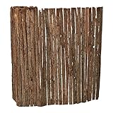 casa.pro Rindenmatte Zamora Balkon Sichtschutz 100 x 500 cm Gartenzaun strapazierfähig Rindenzaun Sichtschutzmatte Balkonverkleidung wetterfest