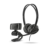 Trust Doba 2-in-1 Home Office Set, On-Ear USB Headset mit Mikrofon und HD Webcam, Kopfhörer für PC, Videokamera für Office, Chat, Business, Skype, Teams, Videokonferenz, Zoom, Laptop, Computer, Mac