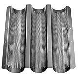 Küchenprofi 810061038 Baguetteblech, Metall, grau, 40 x 30 x 5 cm