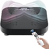 Vibrationsplatte, Rüttelplatte Sport für Zuhause, Wackelbrett Elektrisch mit Fernbedienung, Fitnessboard Abnehmen Maschine, Sport-Vibrationsgerät, Vibration Plate für Füße, Beine, Hüften, Arme