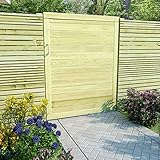 Gartentor, Terrasse Hof Einfahrtstor, Holzgartentor, Gartenpforte, Witterungs- und verrottungsbeständig, 100 x 3 x 125 cm grün Imprägniertes Kiefernholz