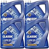 BandelOne enthält 4x5L=20L Mannol Classic 10W40 Motoröl passend für 500.00 505.00 229.3