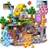 Pourbibi Magnetische Bausteine, 150 Teile Magnetbausteine ab 4 Jahre, Magnetspielzeug Magneten Kinder, Magnetblöcke für Kinder ab 3 4 5 6 7 8 9 Jahre Construction