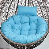 Thicken Swing Egg Chair Kissen Outdoor, Hängematte Sitzkissen Ersatz Pads, Waschbar Dick Große Runde Wicker Swing Stuhl Kissen Nur, Patio Möbel Dekoration