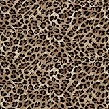 HEKO PANELS Stoff Oxford Wasserdichte Meterware Canvas-Stoff Polyester Stoff Zum Nähen Nähstoffe Dekostoffe Wasserabweisend Blickdicht Leopard Tupfen 1 Meter 155 x 100 cm