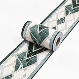 TapetenbordüRe Selbstklebende BordüRe Wand Wohnzimmer Tapeten Fliesenaufkleber Bad Dekoband Selbstklebend Grün-41 10cm X 500cm