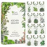 OwnGrown Kräuter Samen Set 12 Sorten Garten und Küchenkräuter Samen - Petersilie, Kräuter der Provence, italienische Kräuter, Koriander Samen, Dill, Kräutersamen für Balkon, und Hochbeet