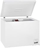 Exquisit Gefriertruhe Weiß 292L Nutzinhalt EEK: C Kühlmodus von 2°C - 8°C Tiefkühltruhe digitale Kontrolle mit Temperaturanzeige