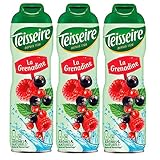 Teisseire Getränke-Sirup Grenadine 600ml - Sirup der genauso schmeckt wie die Frucht (3er Pack)