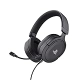 Trust Gaming Headset GXT 498 Forta Offiziell Lizenziert für Playstation 5, Nachhaltig, PS4 / PS5 Headset, 1,2 m Kabel, Abnehmbares Mikrofon, Verstellbarer Kopfbügel, Over-Ear Kopfhörer, Schwarz