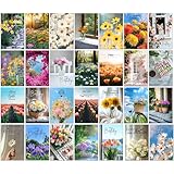 the lazy panda card company Set 30 Geburtstagskarten Glückwunschkarten zum Geburtstag mit Umschlag. Grusskarte Blumen Geburtstagskarte Happy Birthday Mann Frau Karten Karte