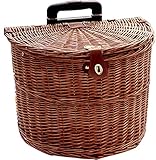 COUIVQA Picknickkorb zum Sammeln, Picknickkorb für 2 Personen, Picknickset für die Familie mit Rädern, mit Besteck für Camping, Picknickkorb für Outdoor zum Camping (Braun, 42 x 28 x 20 cm