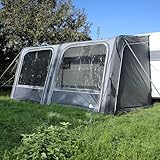 your GEAR Porto Air - aufblasbares Vorzelte - Sonnenvordach - Reisevorzelt - Wohnwagenvorzelt (Grau, 420 x 270 cm)