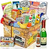 ostprodukte-versand DDR 24tlg Geschenkbox mit Ost Spezialitäten/Geschenkset Geburtstag für Männer