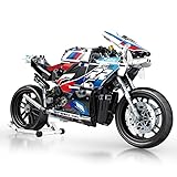 Klemmbausteine Technik Motorrad – 768 Teile Bausatz 1:8 mit Kettenantrieb