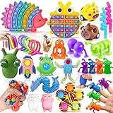 Lubibi Fidget Sensory Toy Set 31PCS Fidget Sensorik Toys Pack für Autismus ADHS lindert Stress und Angst Zappelspielzeug für Geburtstagsfeier Weihnachten Geschenk für Kinder Erwachsene mit Geschenkbox