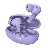 Trust Yavi In Ear Bluetooth Kopfhörer mit 2 ENC Noise Cancelling Mikrofone, 23H Spielzeit, 35% Recyclingkunststoff, Earbuds Ohrhörer Kopfhörer Kabellos Bluetooth iPhone Android iOS - Purpur